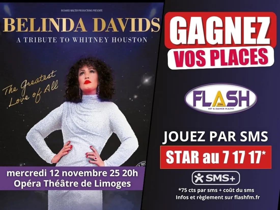 Gagnez vos invitations pour le concert de Belinda Davids A tribute to Whitney Houston