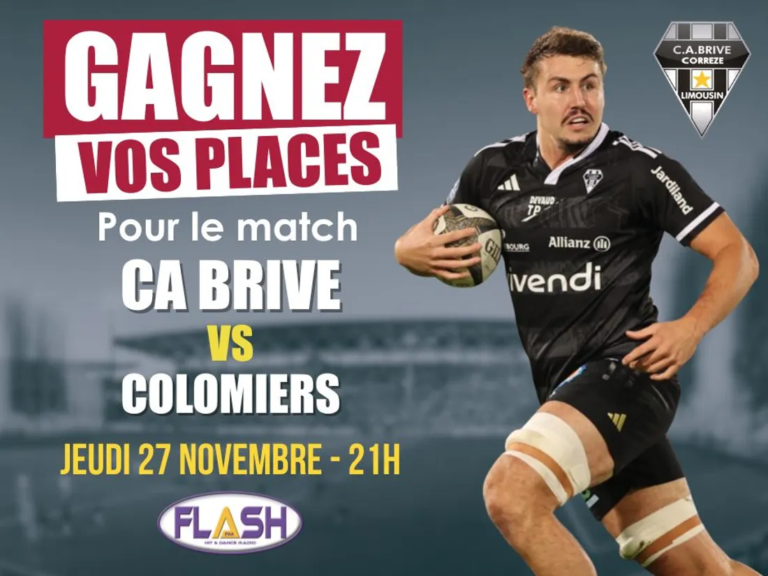 Gagnez vos places avec Flash FM pour le match CA Brive contre Colomiers