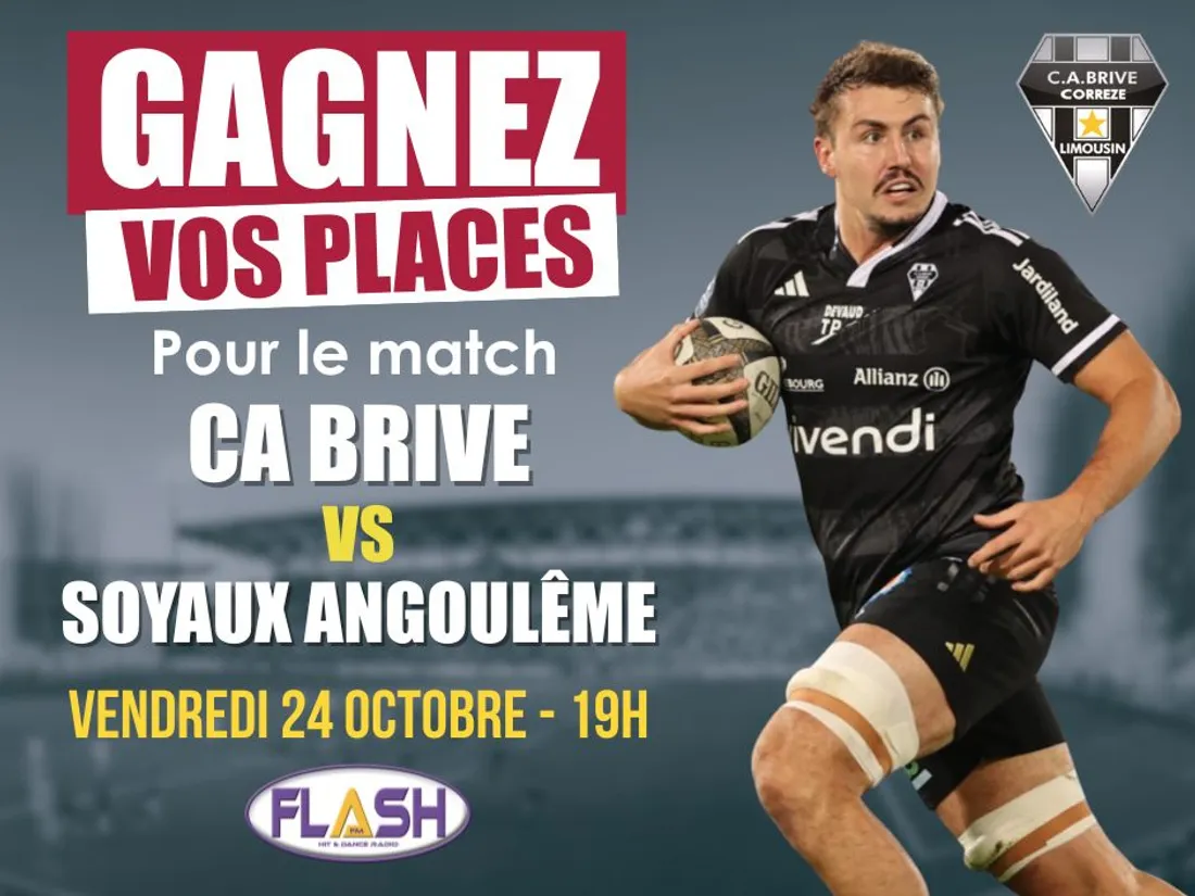 Gagnez vos places avec Flash FM pour le match CA Brive contre Soyaux-Angoulême