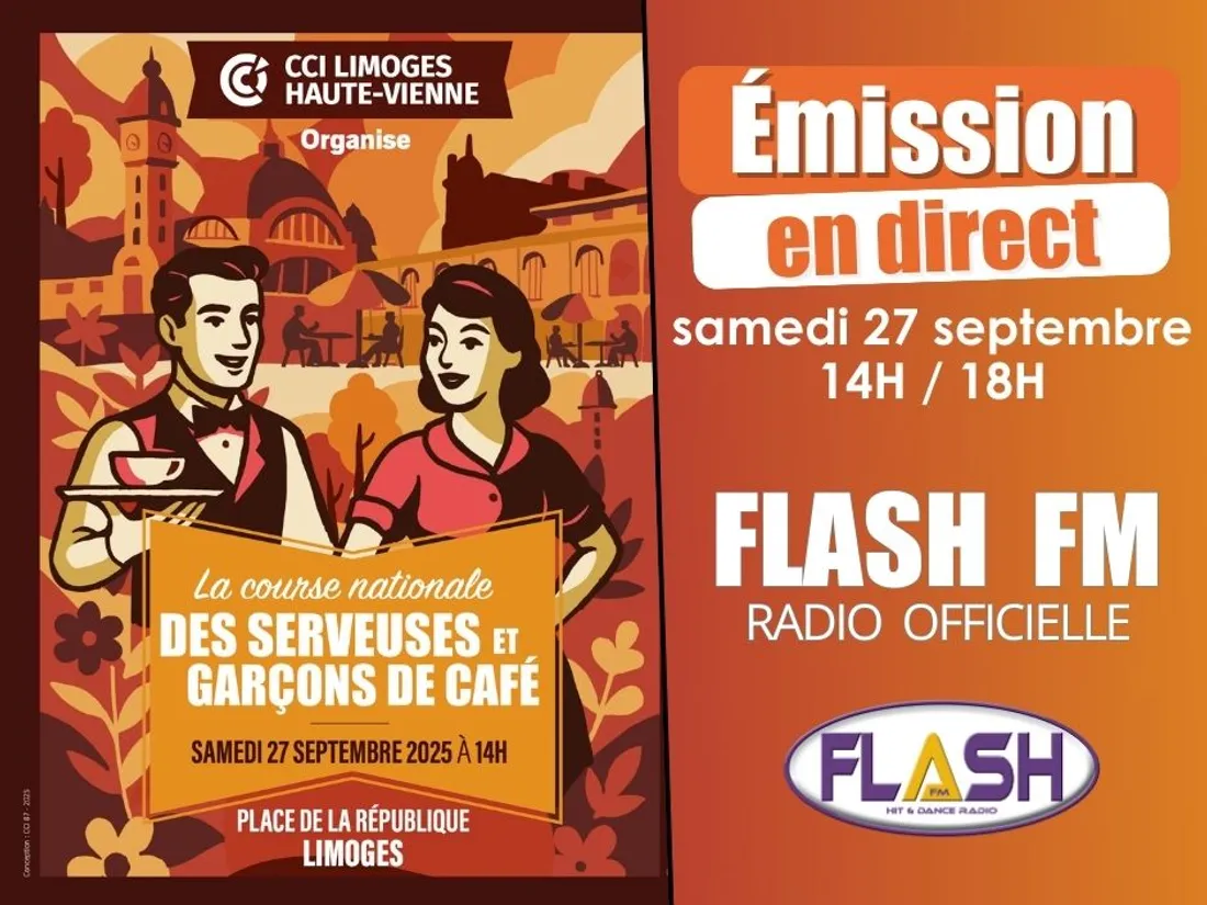 Course des serveuses et garçons de café 2025 avec Flash FM 