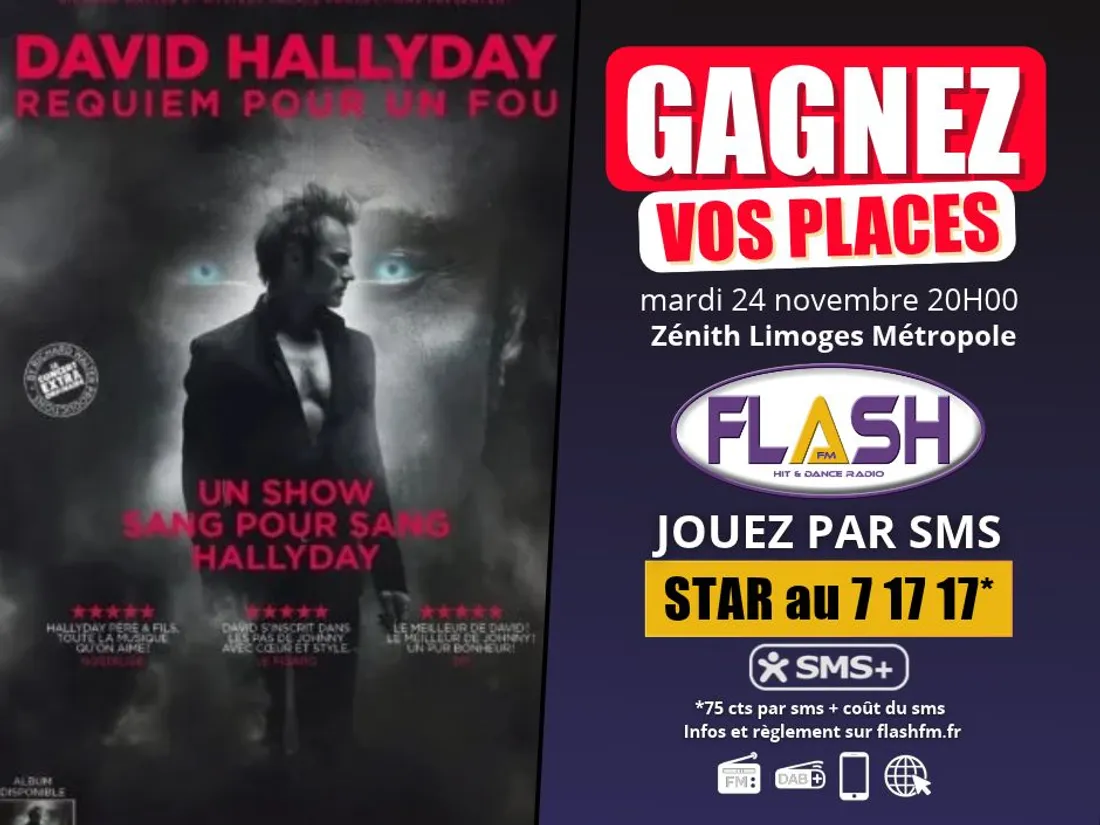 David Hallyday à Limoges : gagnez vos places avec Flash FM
