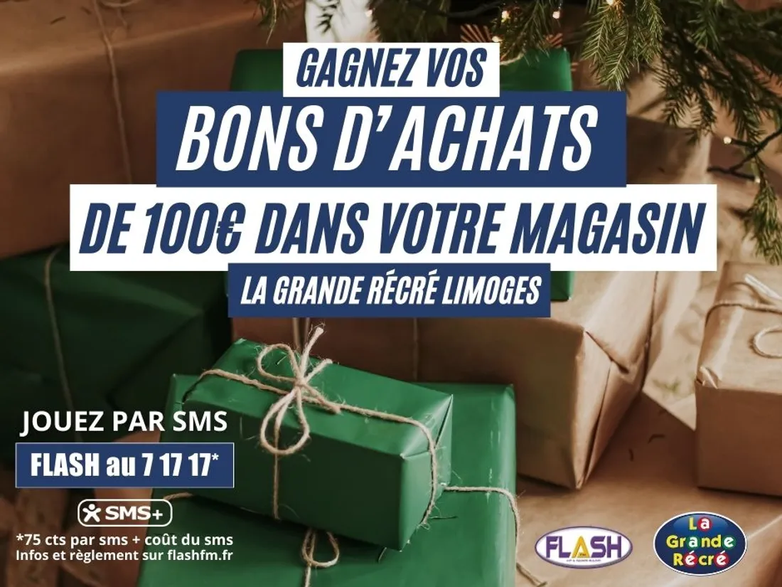 Gagnez vos bons d'achat de 100 € à La Grande Récré à Limoges avec Flash FM