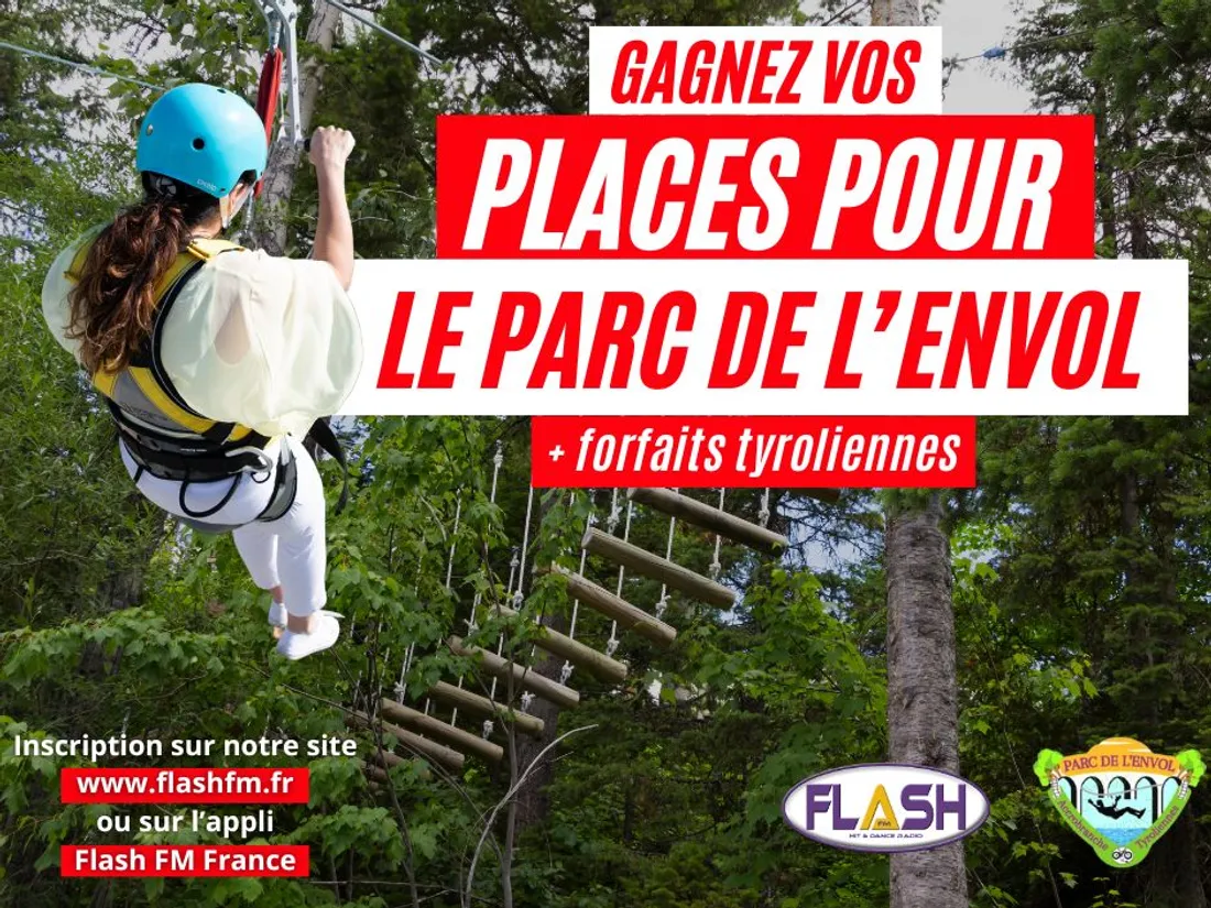 Gagnez vos invitations et vos forfaits tyrolienne au Parc de l'Envol