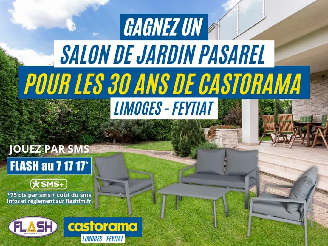 Gagnez votre salon de jardin Pasarel avec Flash FM et Castorama Limoges-Feytiat