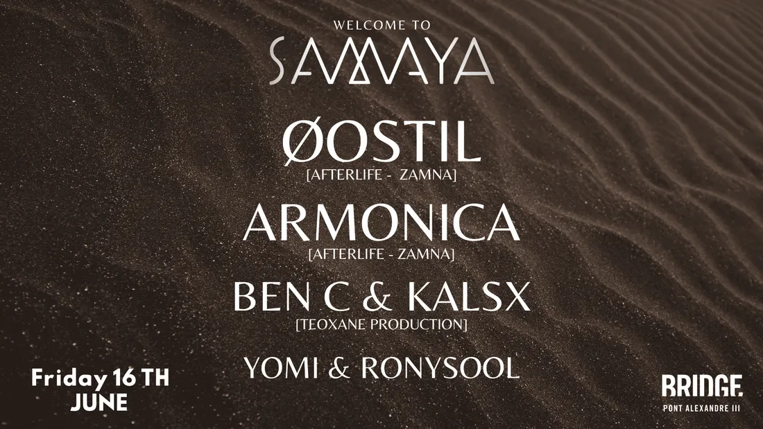 Soirée Welcome to Samaya