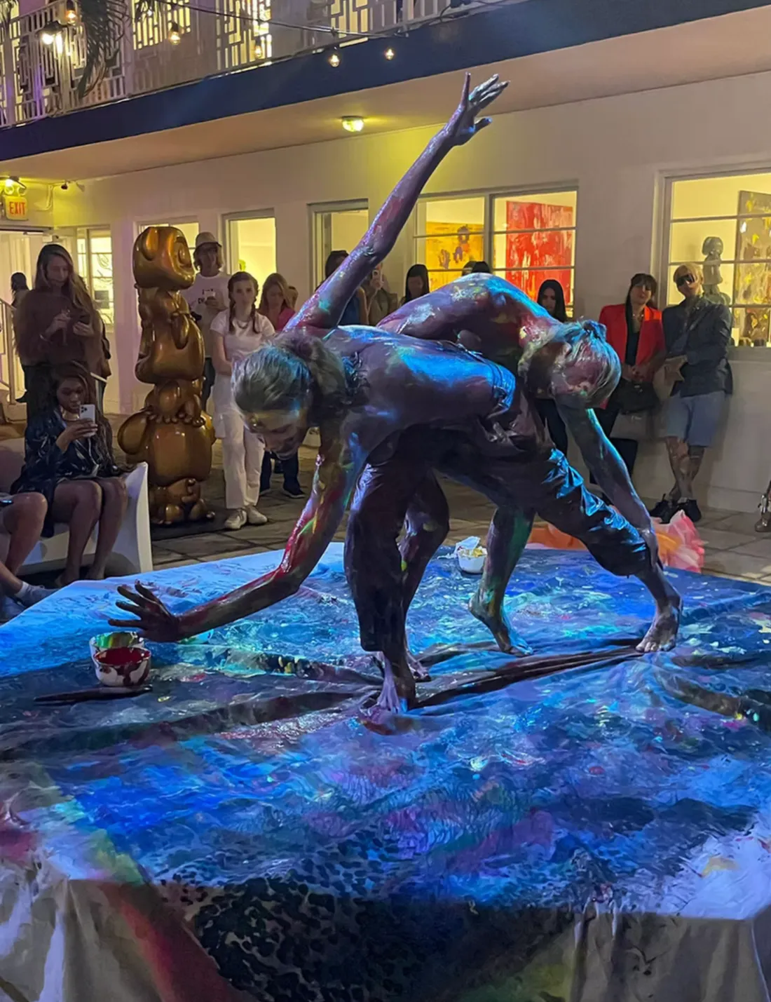 alexandra mas-with muse elton ilirjani-art miami fairs - aqua art 2023