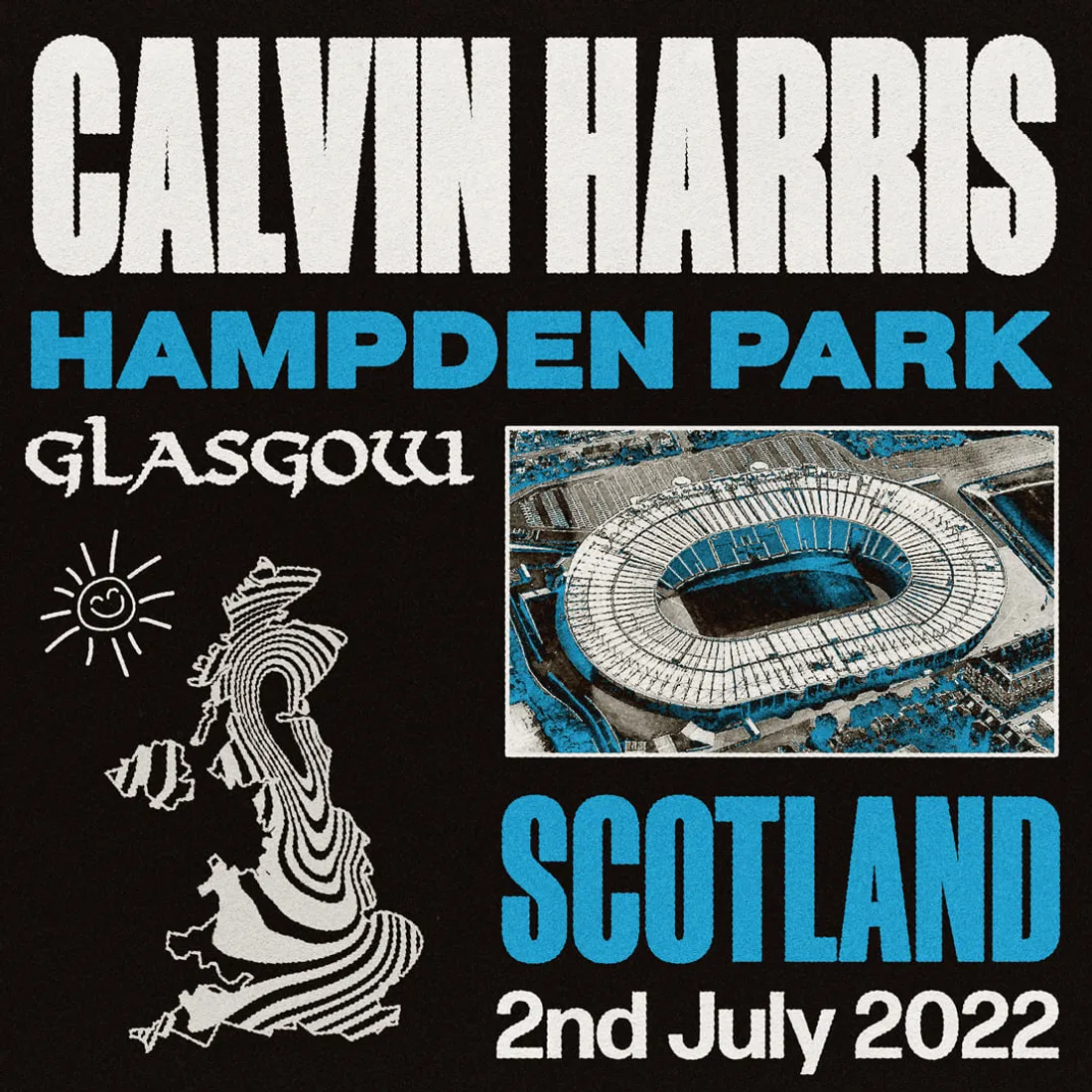 Calvin Harris dans un stade le 2 juillet