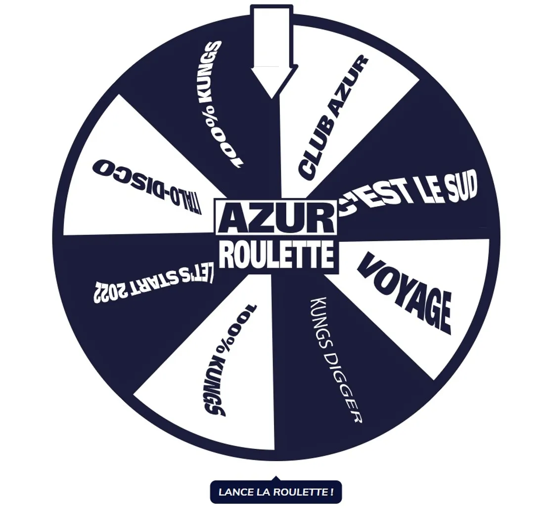 Kungs lance Azur Roulette