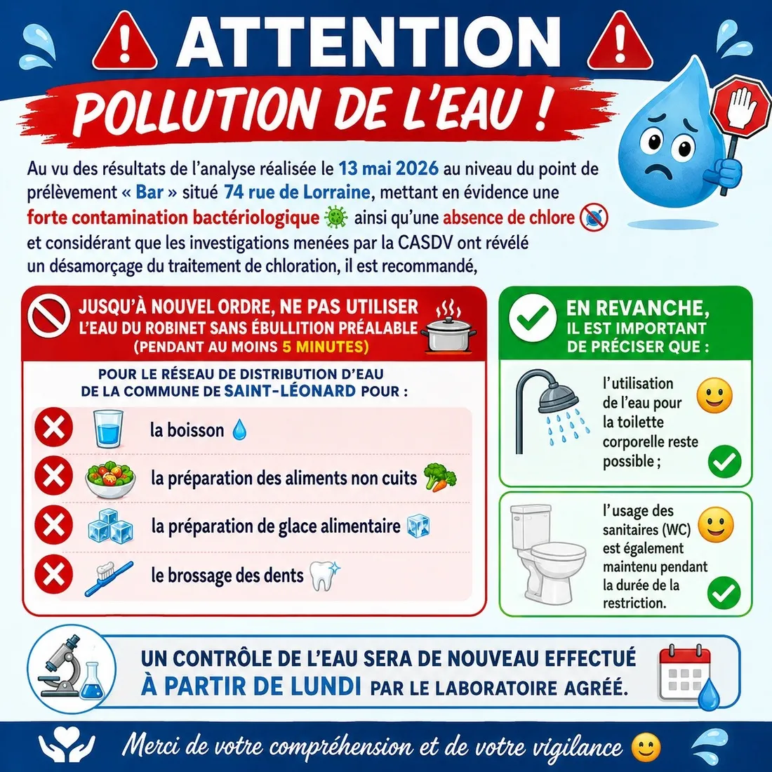 La mairie de Saint-Léonard s'est adressé à ses habitants sur Facebook