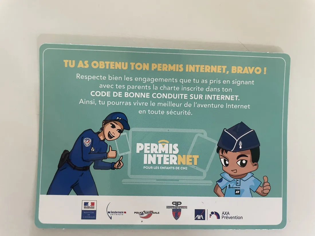 Permis Internet remis aux èleves 