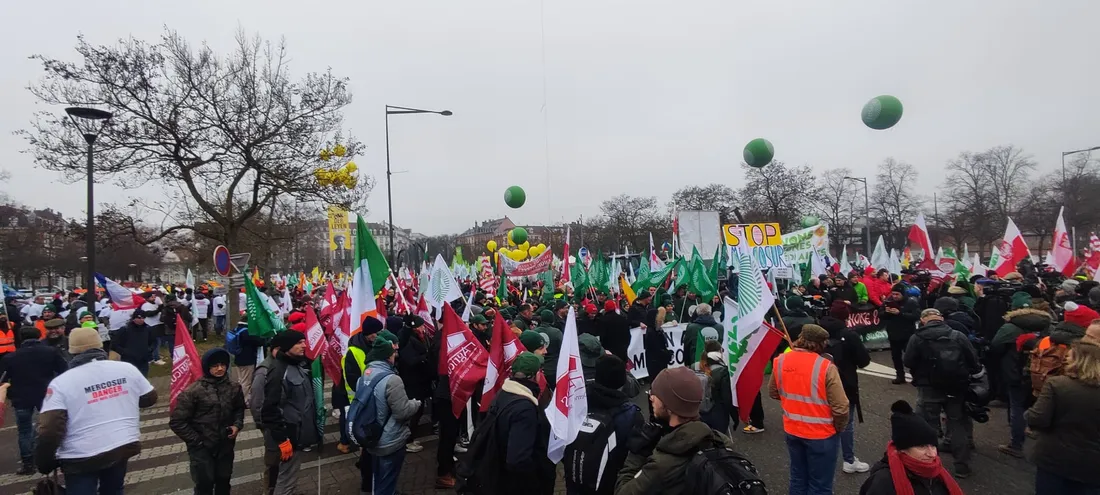 Les agriculteurs sont déjà nombreux à Strasbourg ce matin