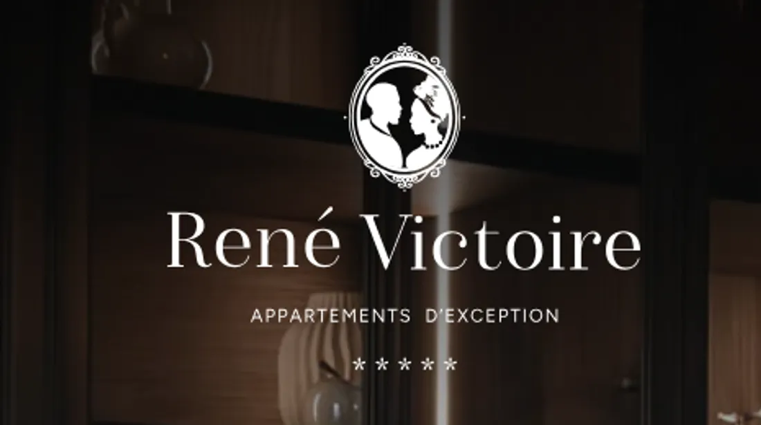 René et Victoire sont représentés dans le logo des appartements