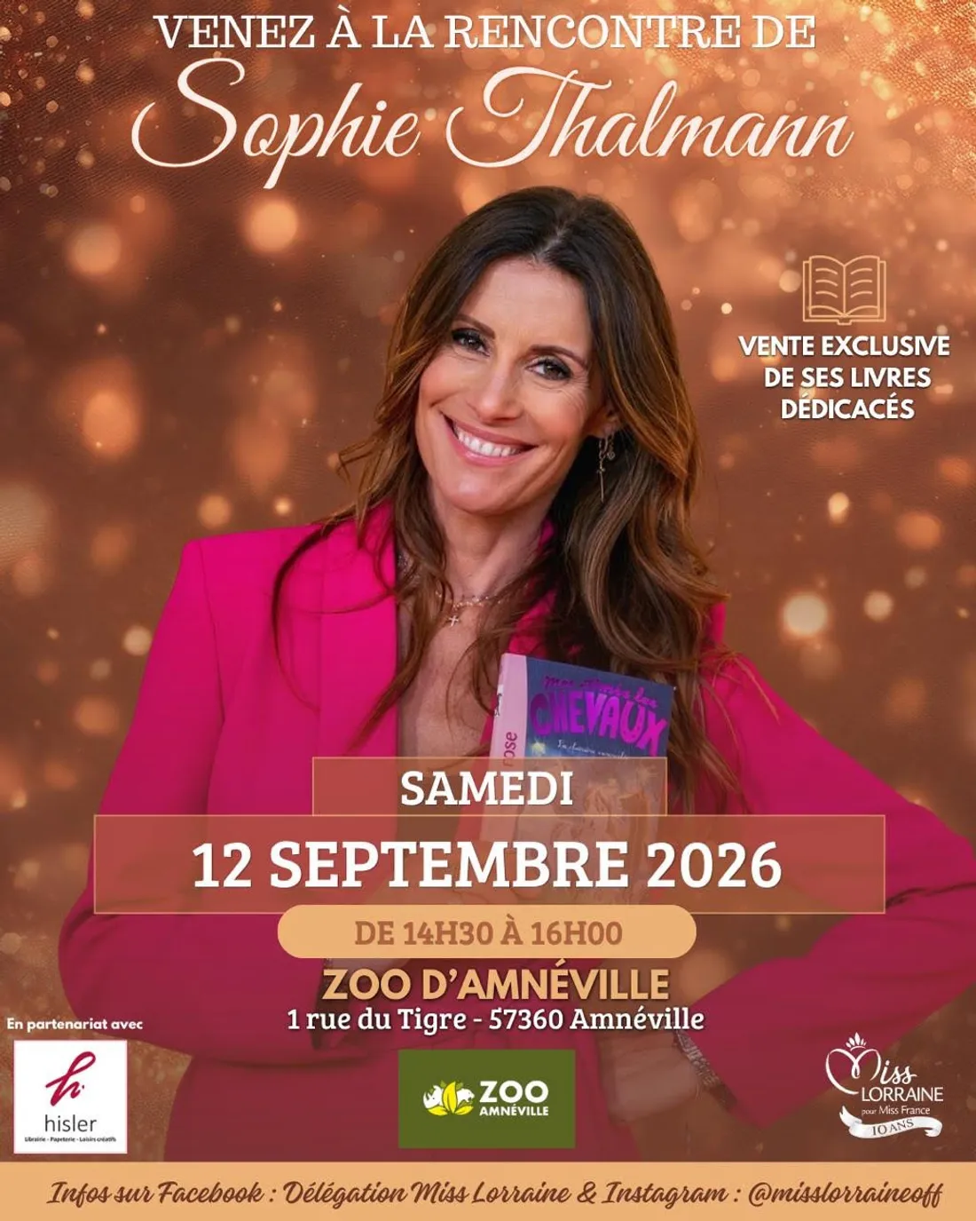 Sophie Thalmann, Miss France 1998 et Miss Lorraine 1997 revient sur ses terres