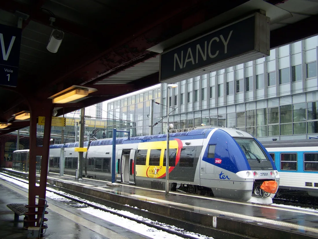 La circulation des TER est perturbée en gare de Nancy
