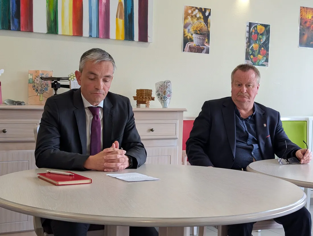 David Larivière et Didier Humbert lors de la conférence de presse