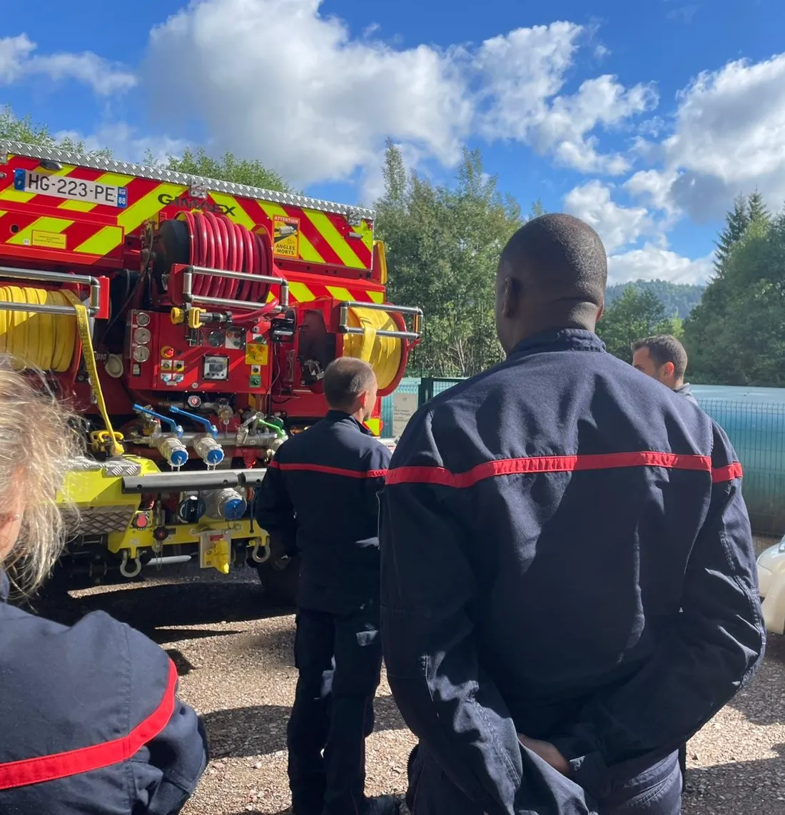 Plusieurs pompiers du SDIS 88 étaient présents