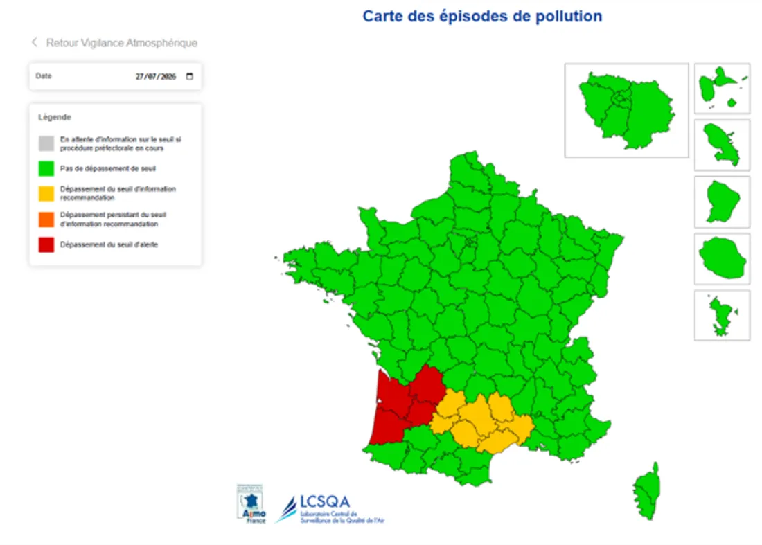 Incendies en France : le Grand Est épargné par la pollution de l'air, selon ATMO Grand Est
