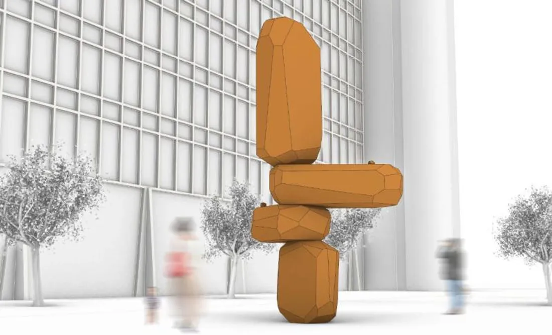 La sculpture de l’artiste israélien Arik Lévy