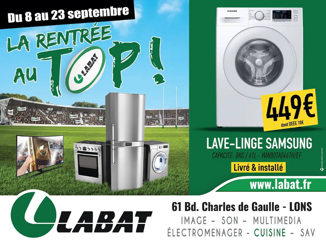 lave linge labat opération rentrée