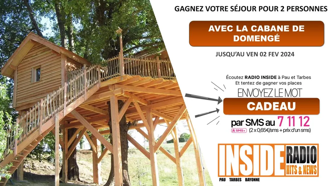 GAGNANTE DU SEJOUR POUR 2 PERSONNES A LA CABANE DE DOMENGE 