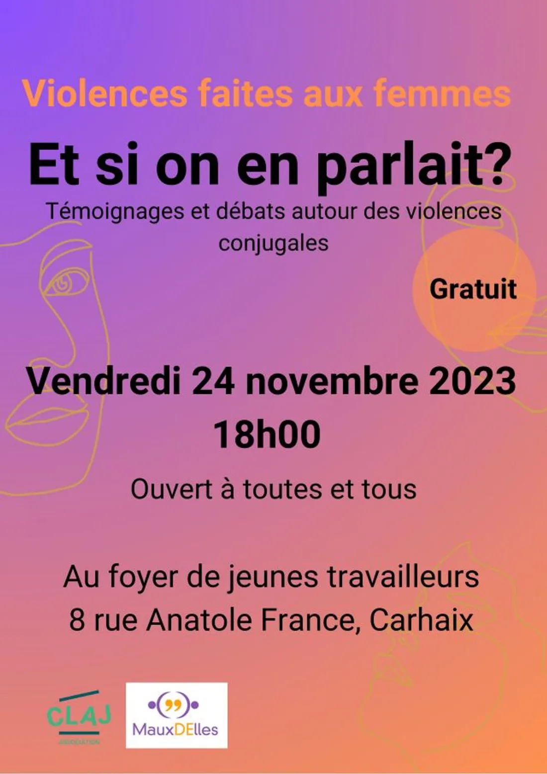Soirée de prévention contre les violences conjugales