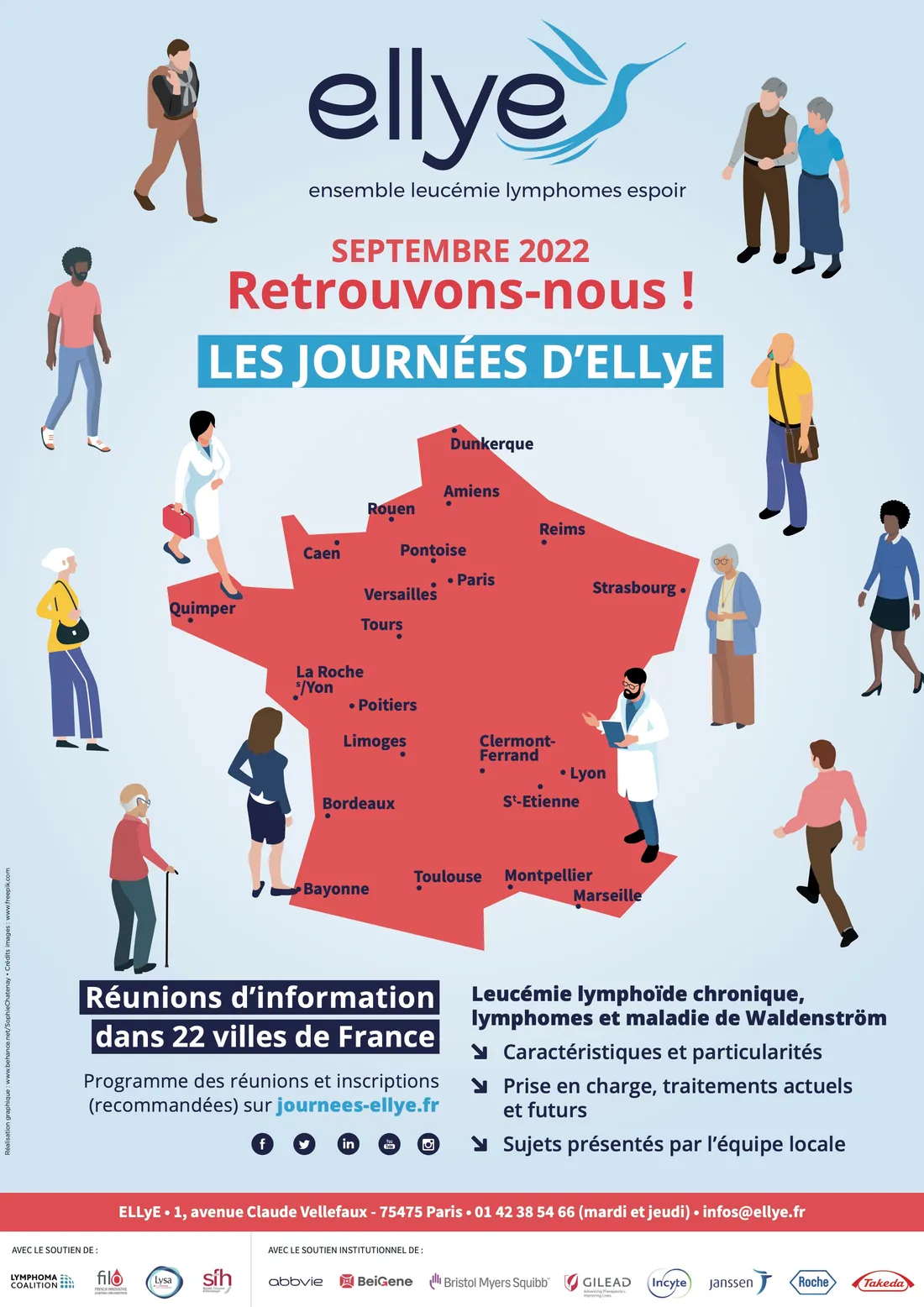 Les bénévoles de l'association travaillent en lien avec le personnel soignant des hôpitaux. 