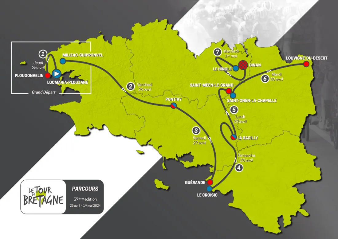 carte du tour de bretagne 2024