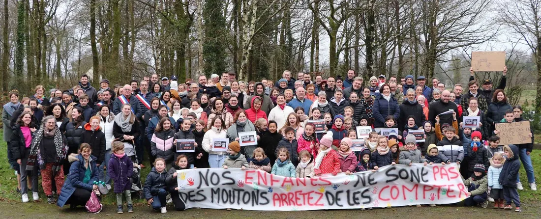 Treffrin, fermeture d'une classe à l'école communale du Bois