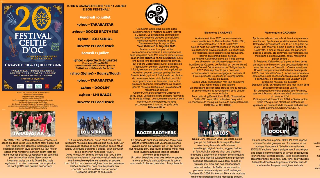 Cazavet : le Festival Celtie d’Oc célèbre sa 20e édition les 10 et 11 juillet