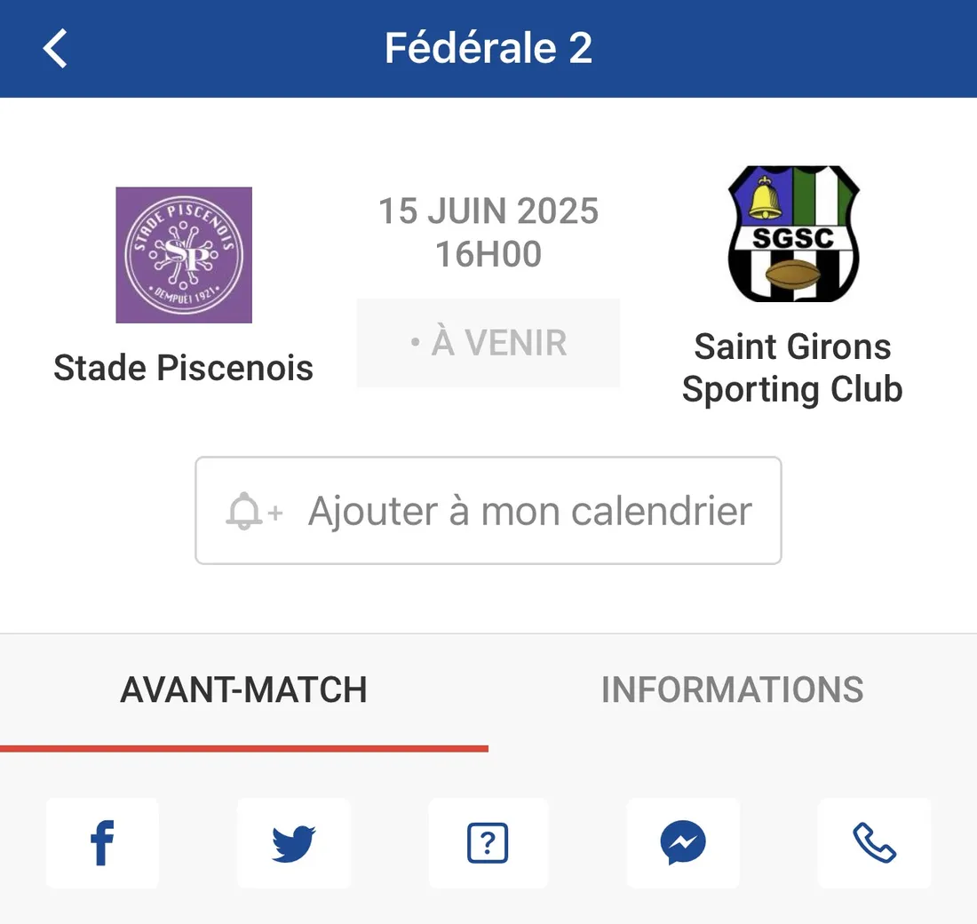 Retournement invraisemblable : Pézenas gagne en appel et affrontera les Lions Verts.
