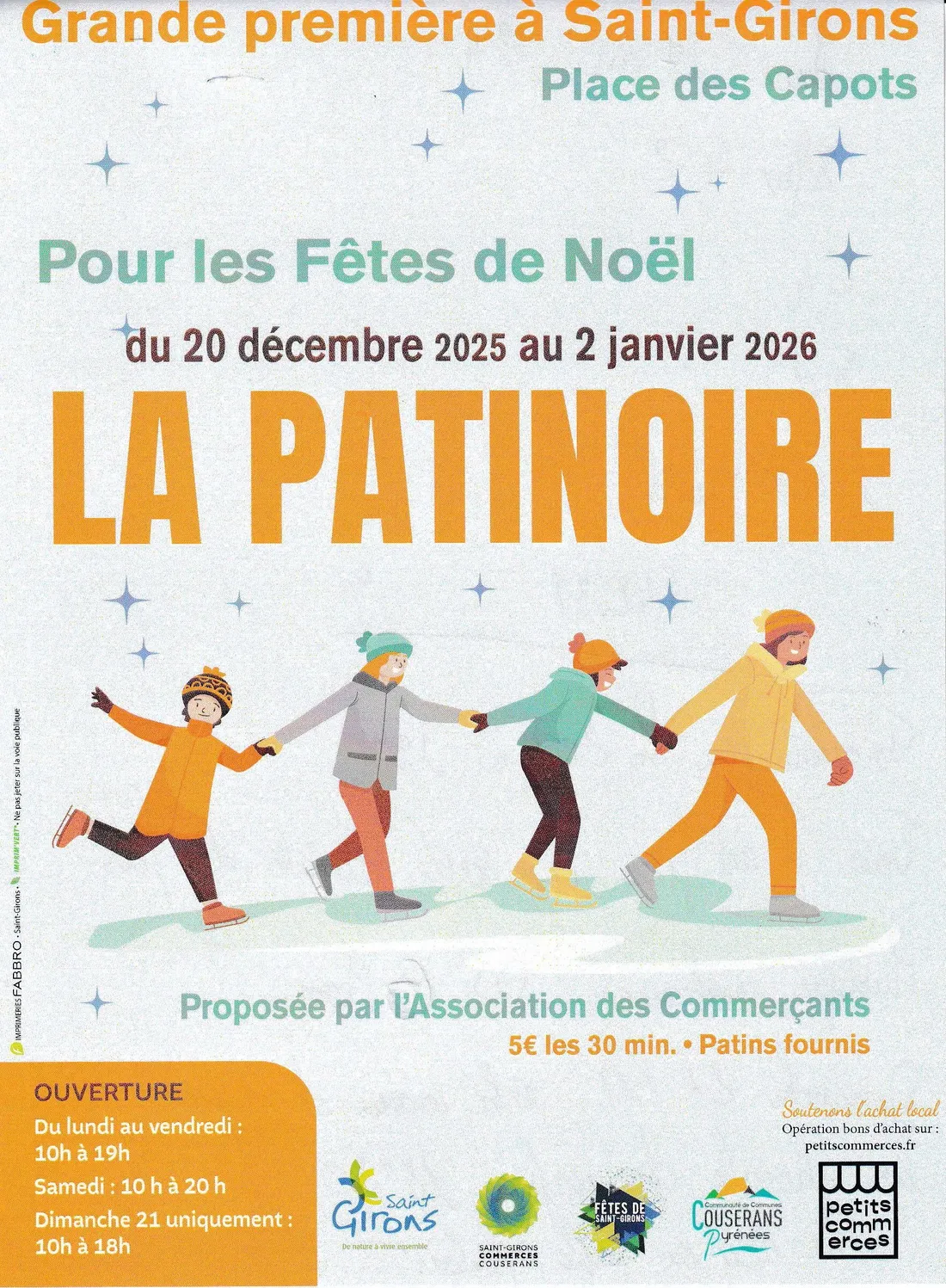 Saint-Girons fête Noël et inaugure sa patinoire éphémère 02