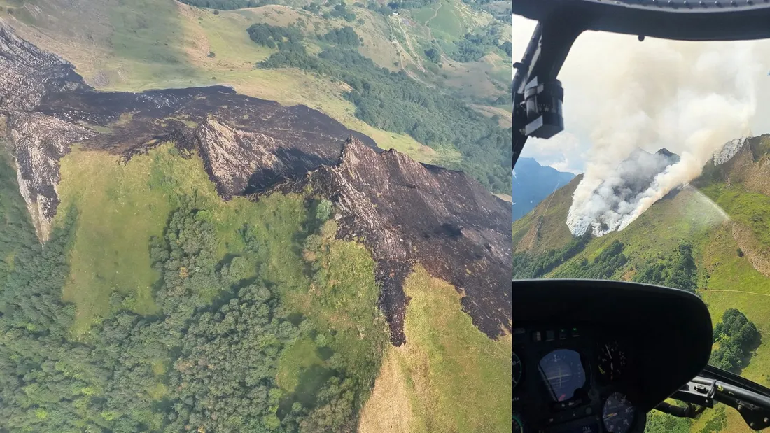 Seix : un incendie de montagne fixé après avoir parcouru une douzaine d’hectares