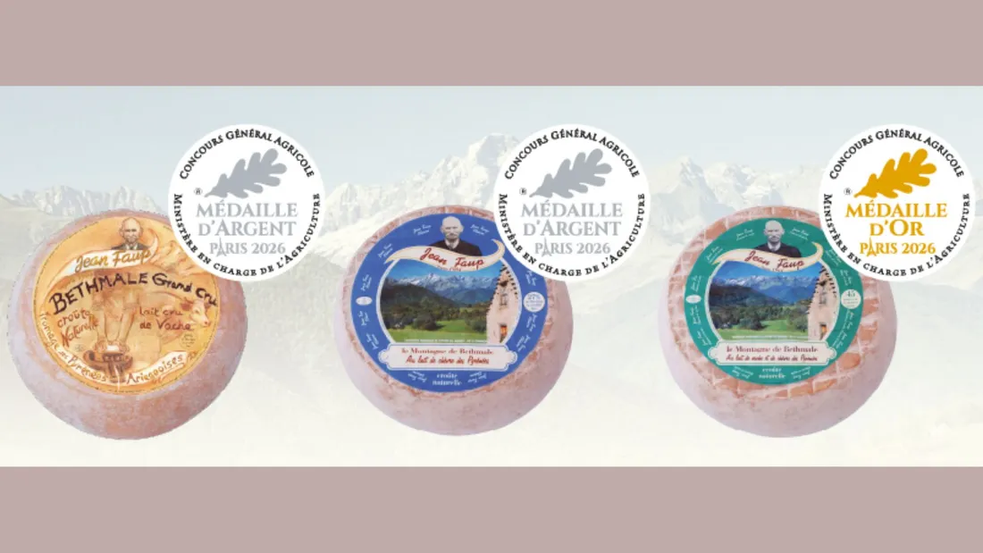 Trois médailles au Concours Général Agricole 2026 pour les fromages Bethmale Jean Faup