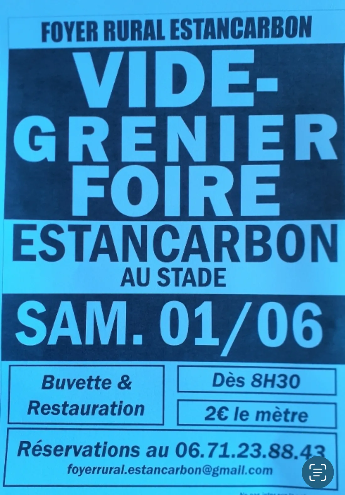 Vide grenier estancarbon