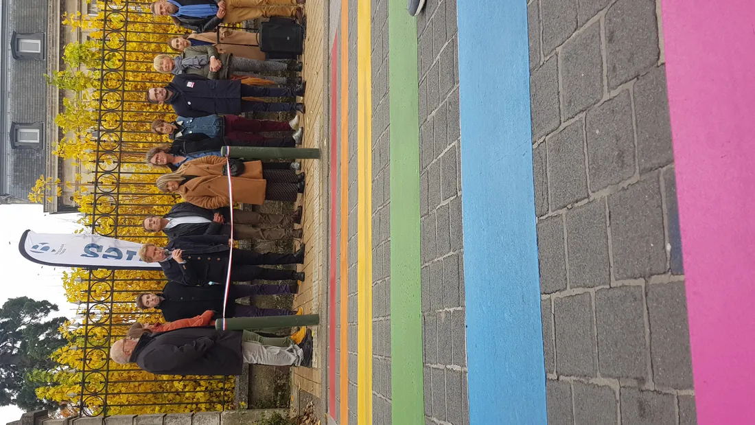 passage piéton arc en ciel Bègles