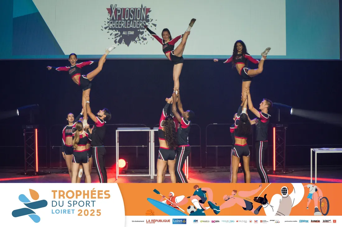 Cheerleaders lors de l'édition 2025 des trophées du sport du Loiret