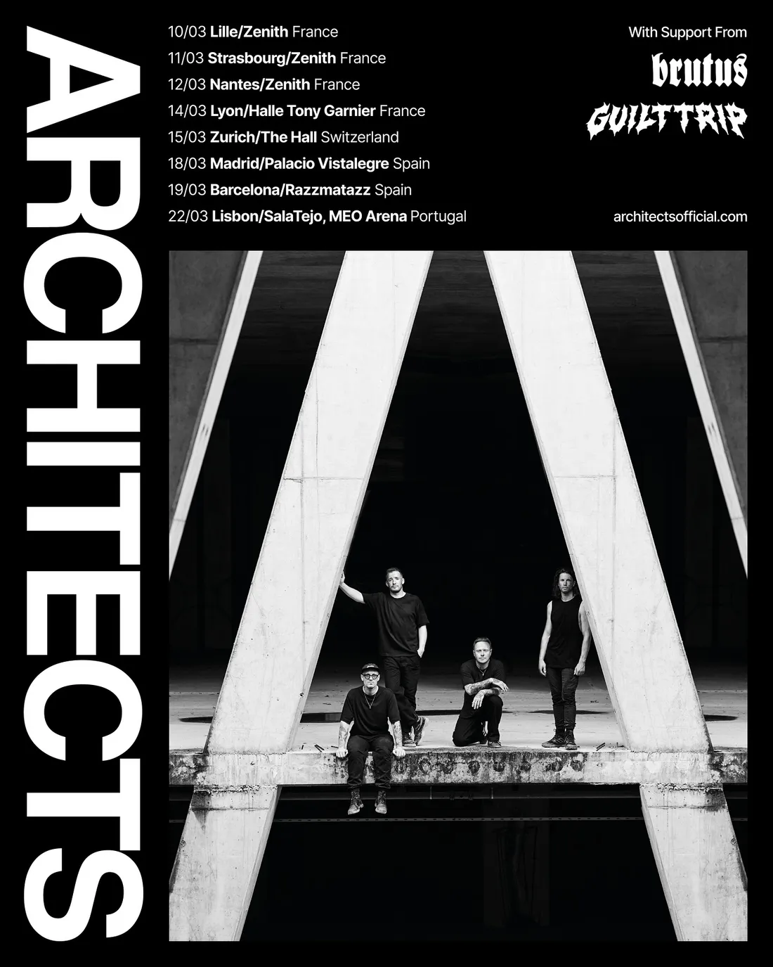 Architects annonce un concert à Paris !