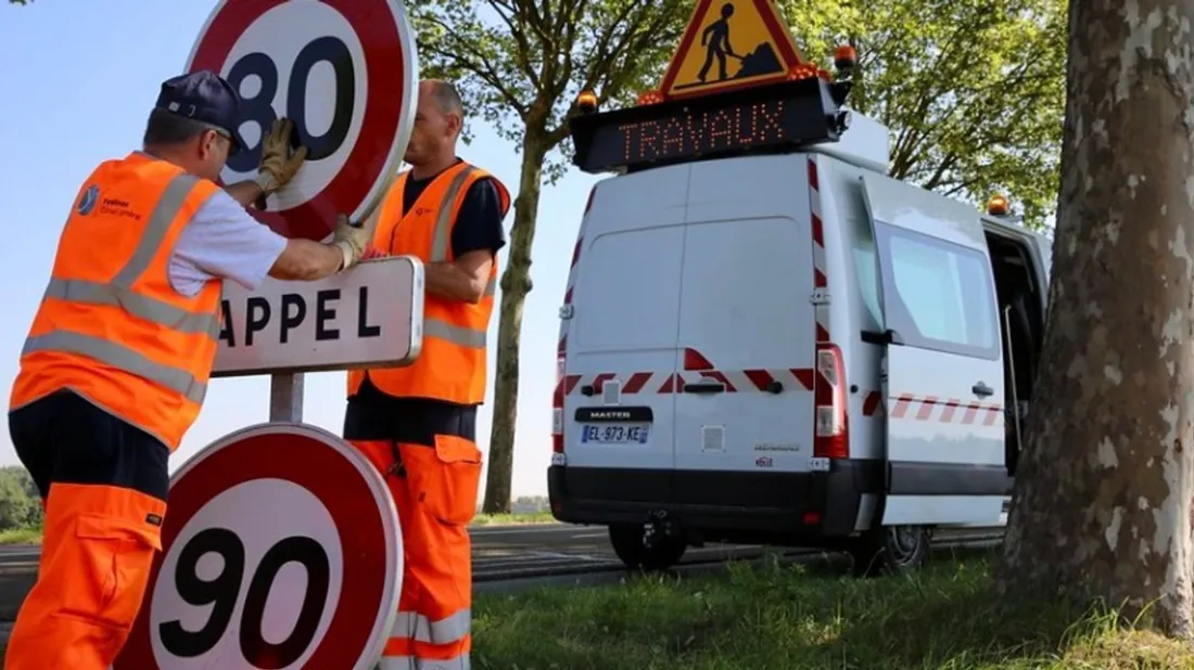 La limitation à 90 km/h fait son retour sur 180 kilomètres.