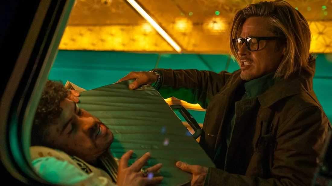 Brad Pitt et Bad Bunny dans Bullet Train
