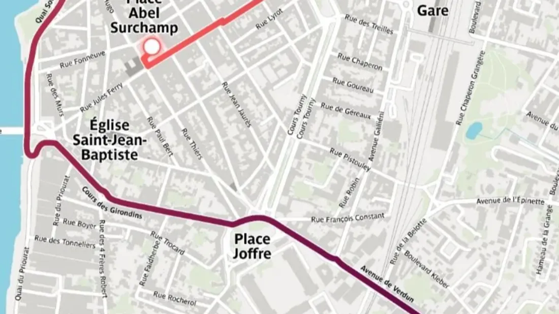 Le parcours de la flamme à Libourne le 23 mai