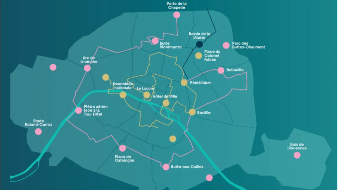 14 juillet : arrondissements centraux 15 juillet : arrondissements extérieurs