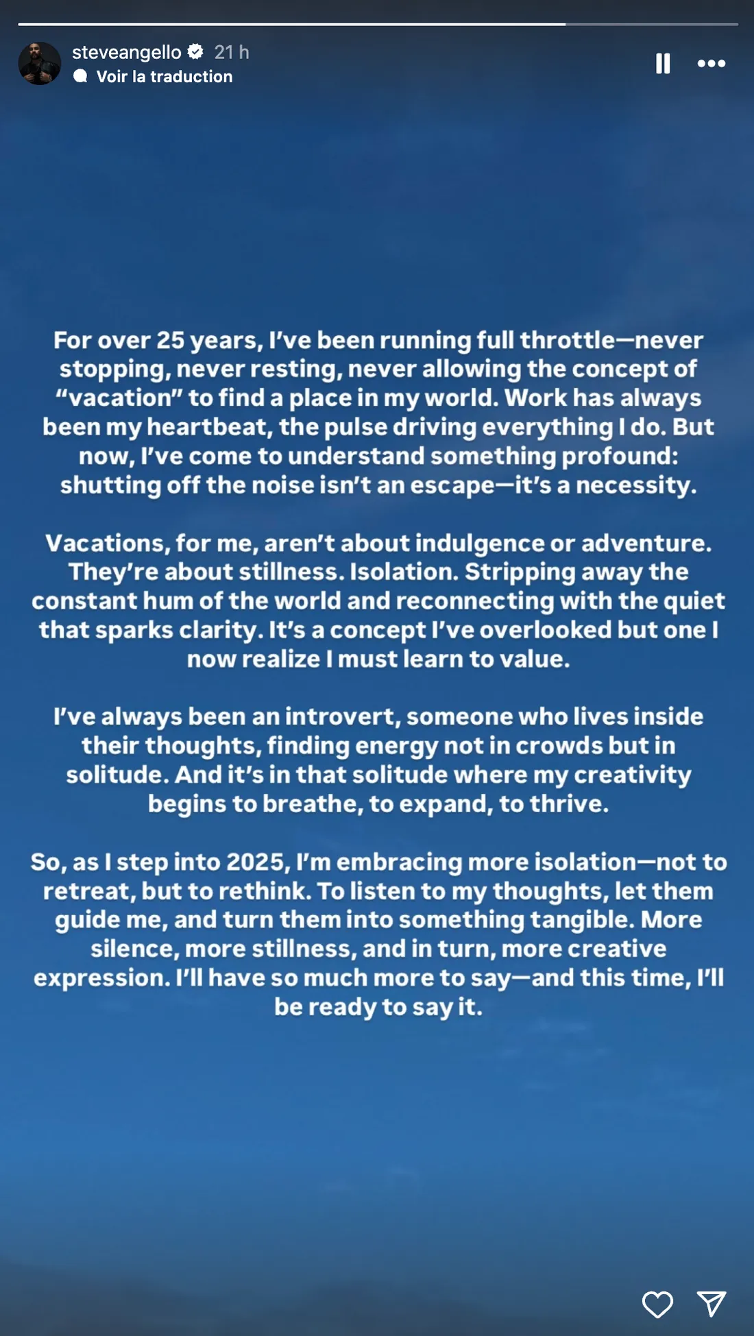« Le silence est un besoin » : Steve Angello annonce faire une pause