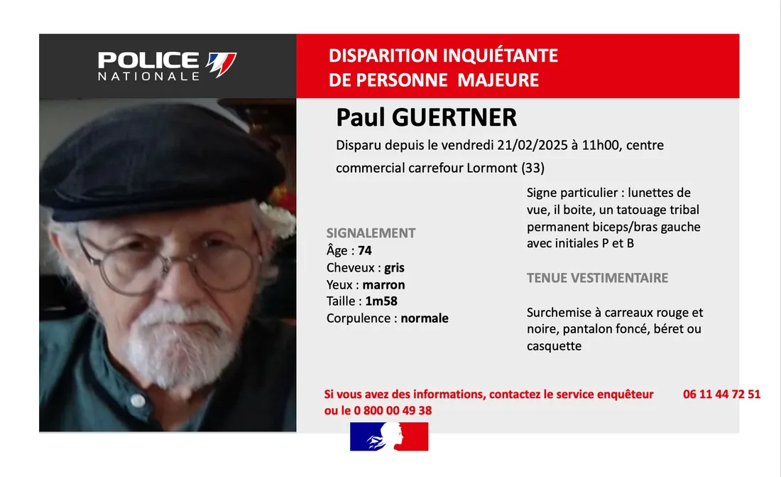 disparition inquiétante 