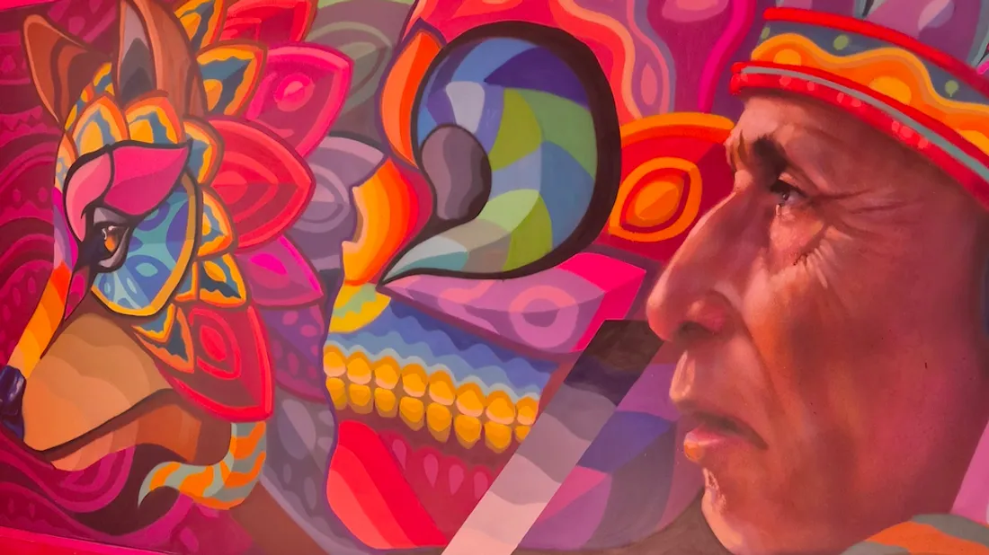 Une des oeuvres créées dans la maison.