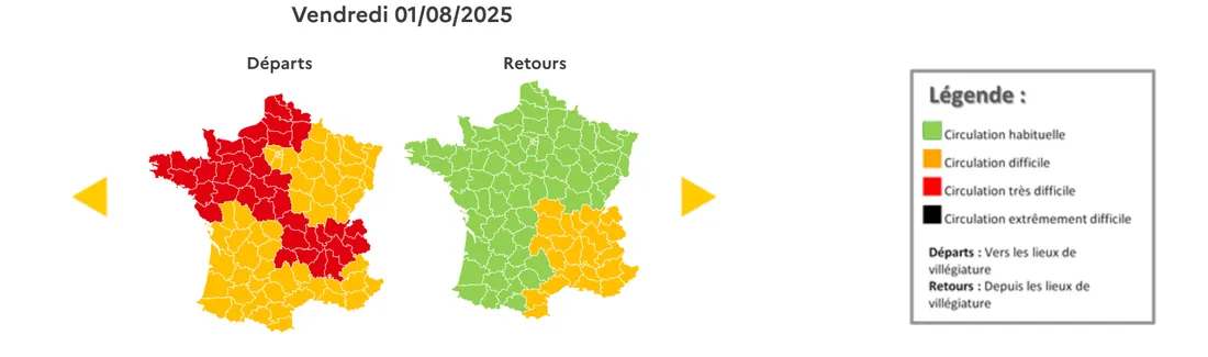 Trafic vendredi 1er août