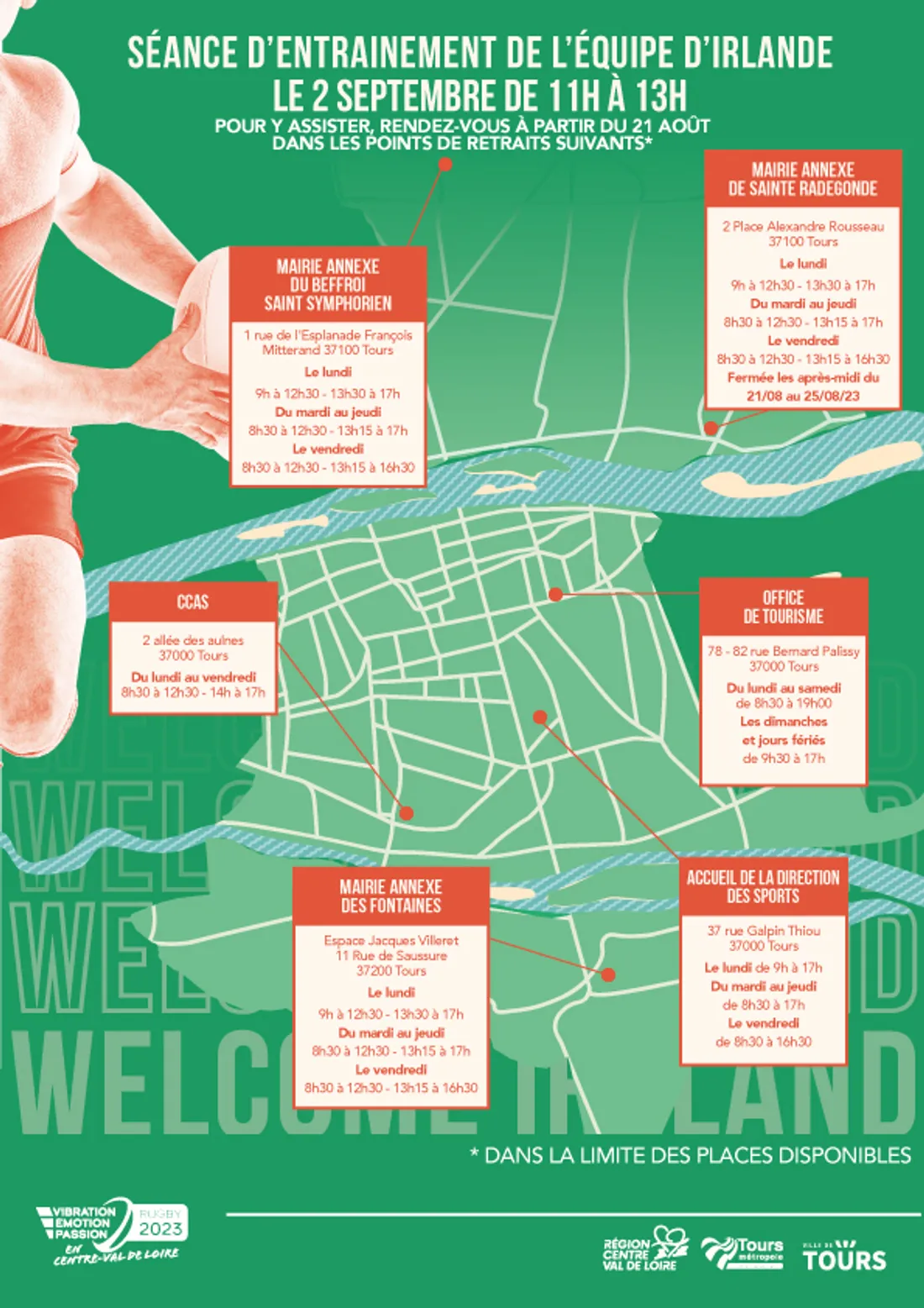 Entrainement Irlande Tours