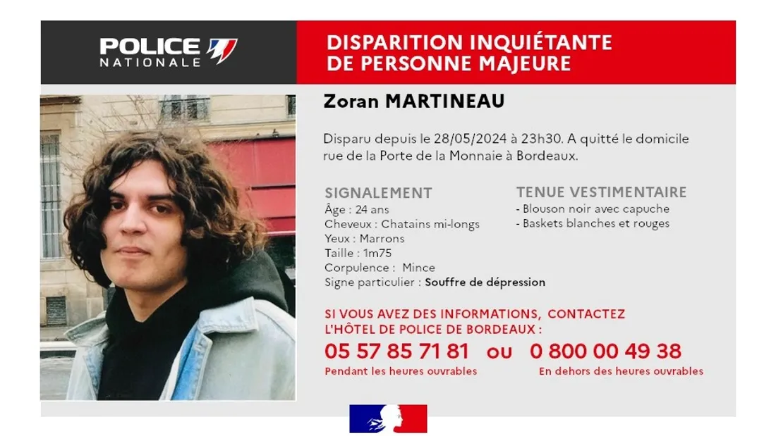 Un avis de recherche a été émis