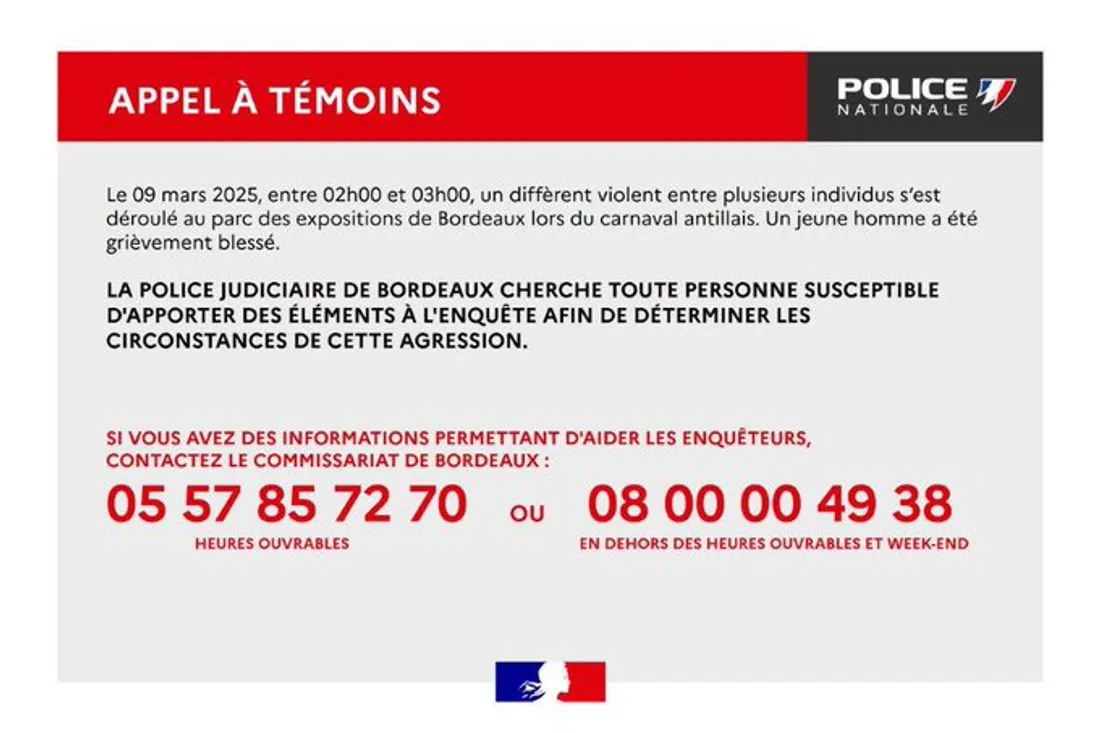 Un appel à témoin a été lancé par la police judiciaire