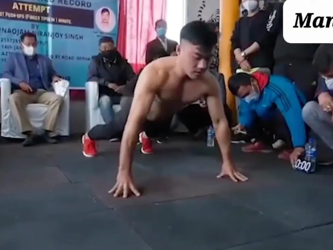 Il réalise 109 push ups (pompes) en 60 secondes