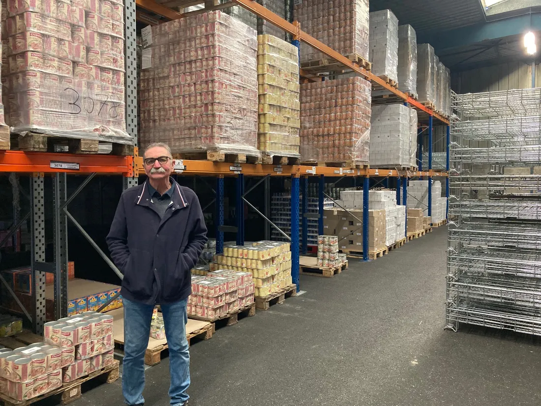 Joel Thomas est en charge de la logistique au Restos du Coeur de Gironde
